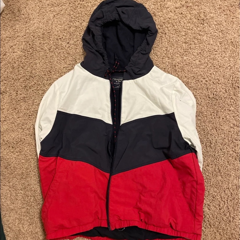 Multi-Colored Zipup/Windbreaker
